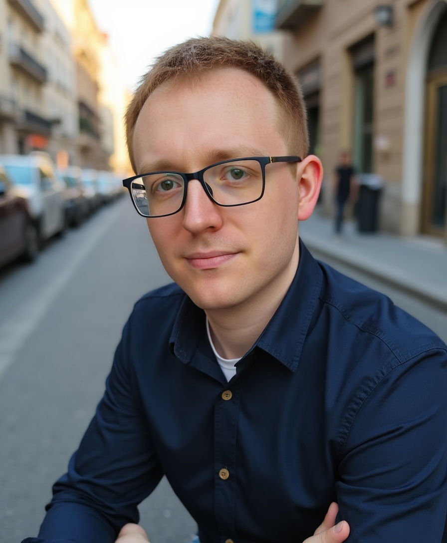 Grzegorz Grzęda in a casual portrait